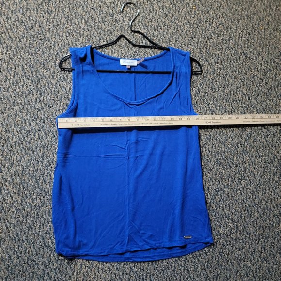 Calvin Klein Soft Cobalt Blue Tank Top Size XL - Picture 6 of 6